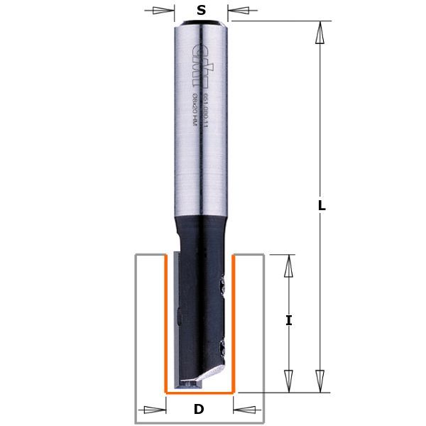 Фото Фреза пазовая со сменным ножом Z1 S=12 D=12x48,3 RH в интернет-магазине ToolHaus.ru